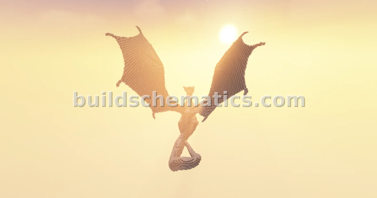 Dragon Guardian Statue Minecraft Build — view 3