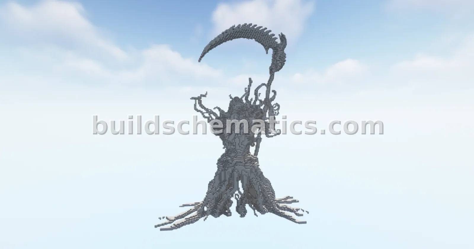 Reaper Void Statue Minecraft Build — view 4