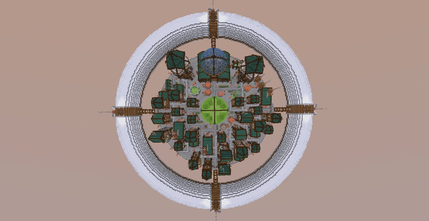 AeroSteam Floating Steampunk City Build — view 2