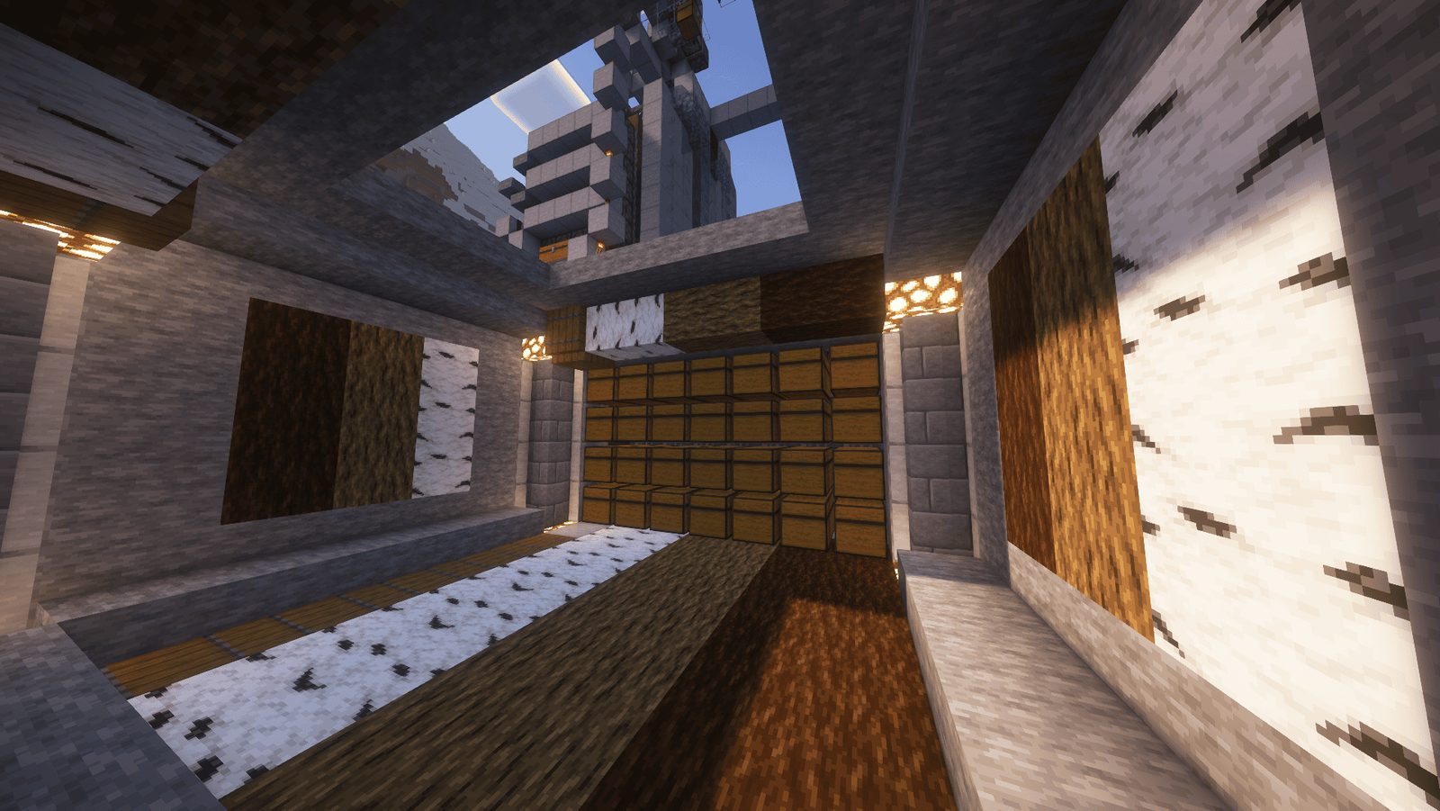 Automated Wood Farm With Storage