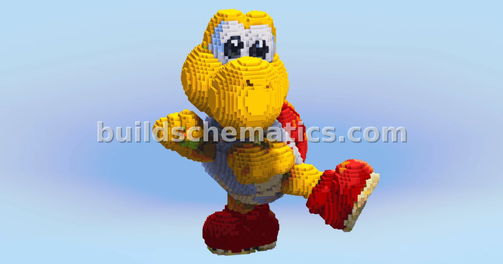 Red Koopa Statue