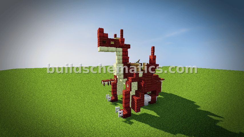 Sitting Dragon Wyvern Sculpture