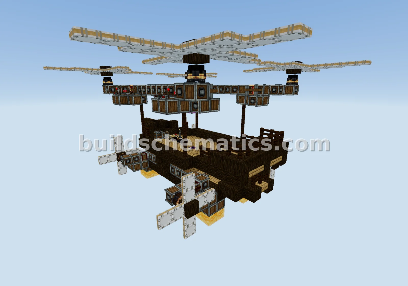 Self-Stabilizing Keyboard-Controlled Flying Machine — view 2