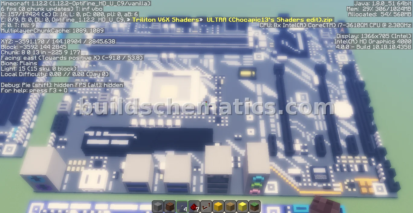 Gigabyte Z370P D3 Motherboard Pixel Art — view 3