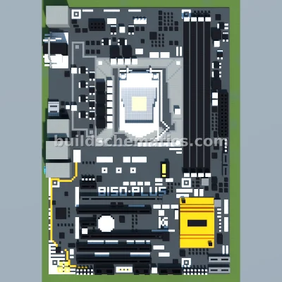 ASUS B150 Motherboard Pixel Art — view 2