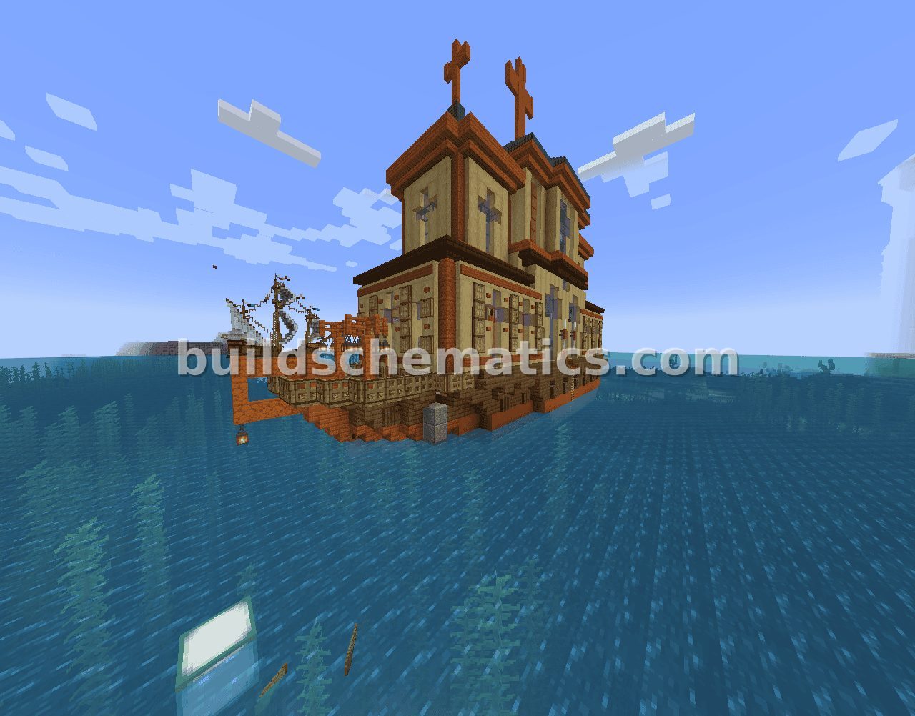 Faithful Vessel Minecraft Schematic — view 2