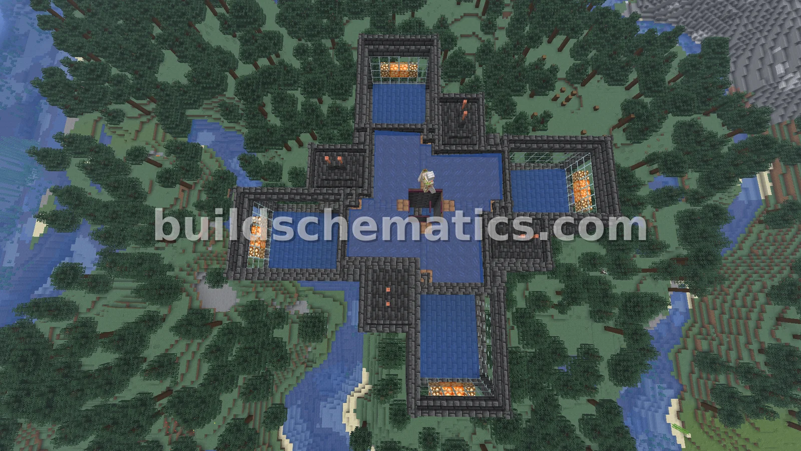 Decorated Iron Farm Structure — view 4