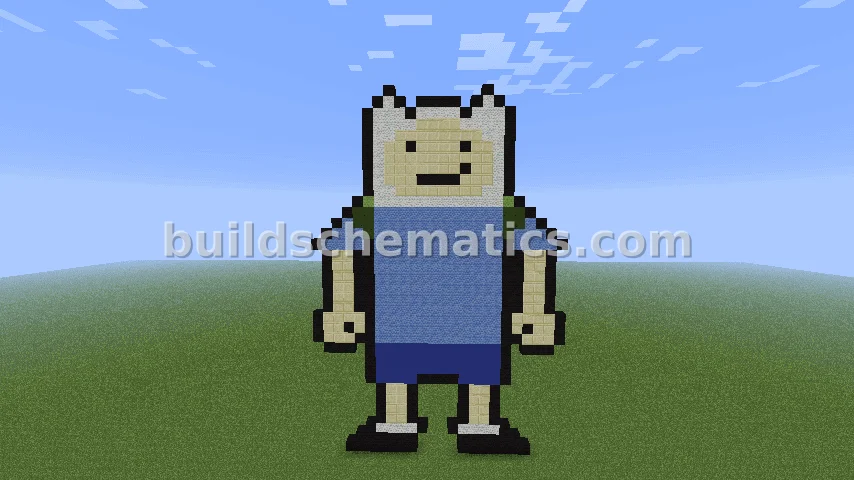 Finn the Human Pixel Art - Large Build