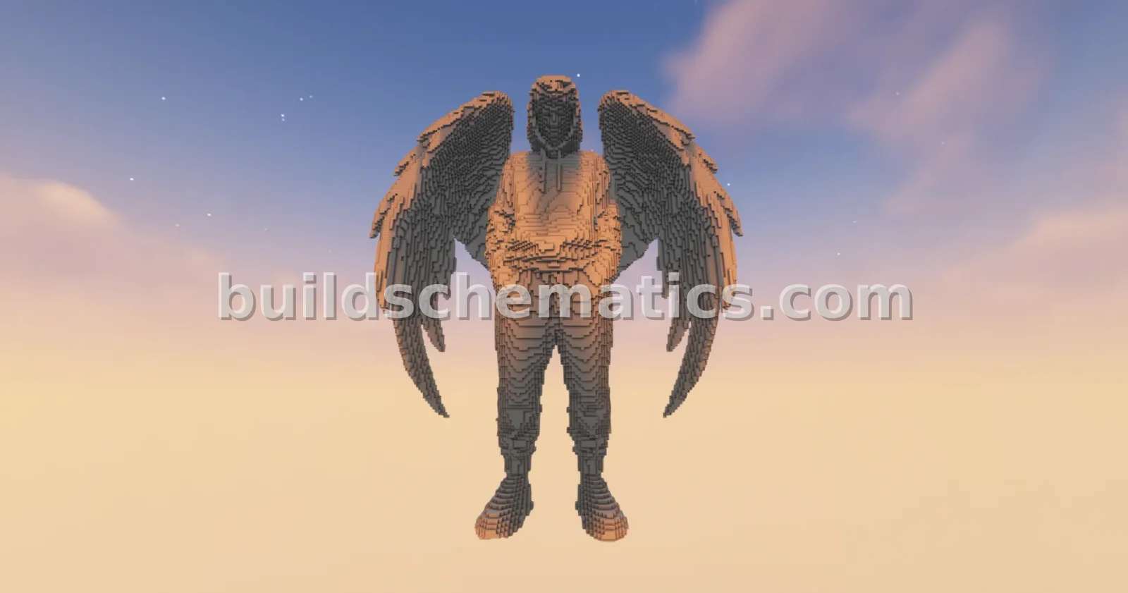 Angel Boy Statue Minecraft Build — view 2