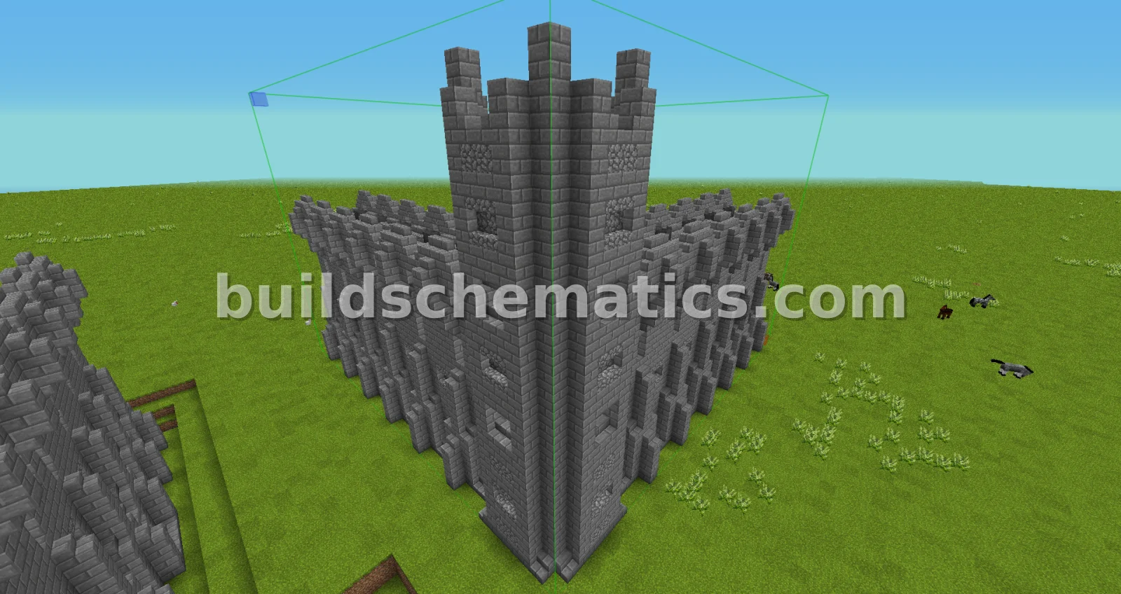 Basic Castle Corner Wall Section