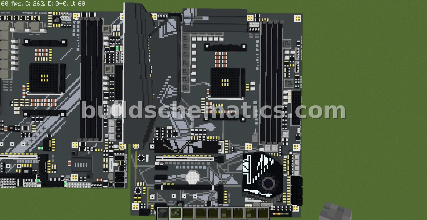 Gigabyte X570 Gaming X Motherboard Pixel Art — view 2