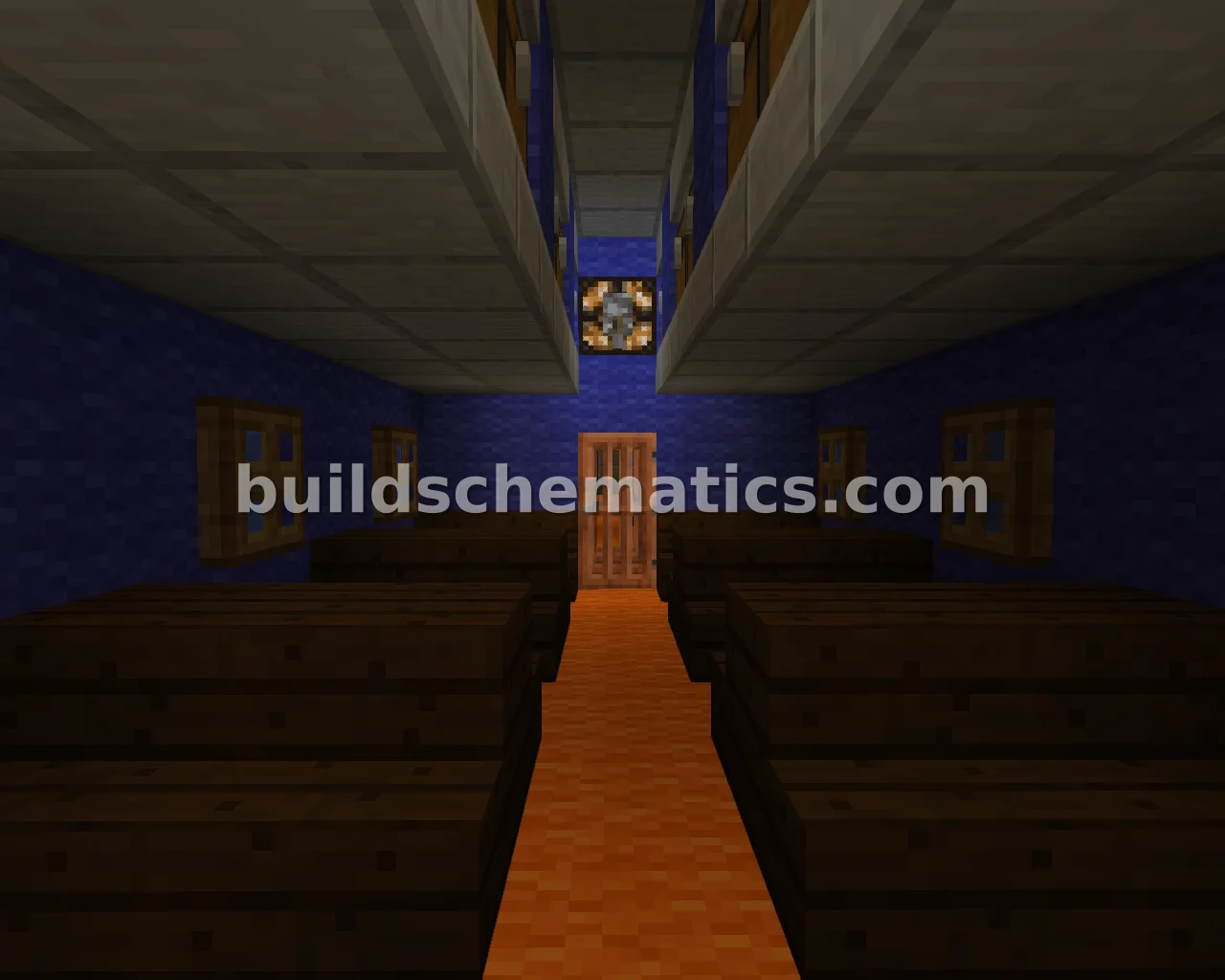 Underground Metro Station With Blue Train — view 2