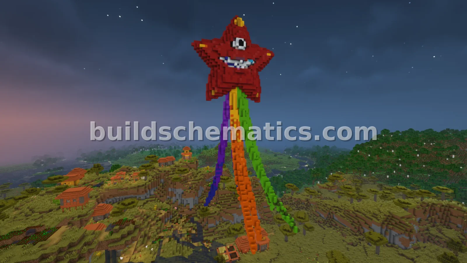 Minecraft RedStar Statue — view 2