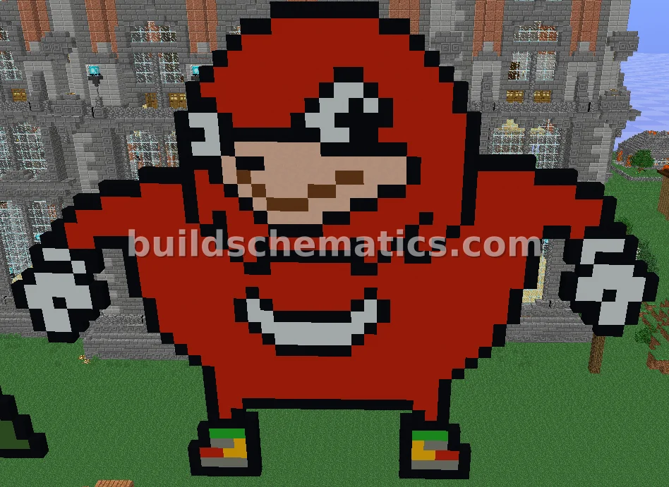 Ugandan Knuckles Meme Pixel Art