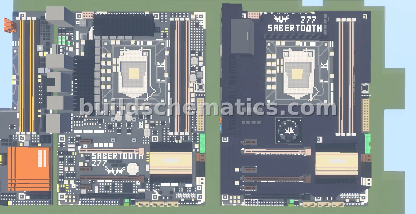 ASUS TUF Z77 Motherboard Pixel Art — view 2