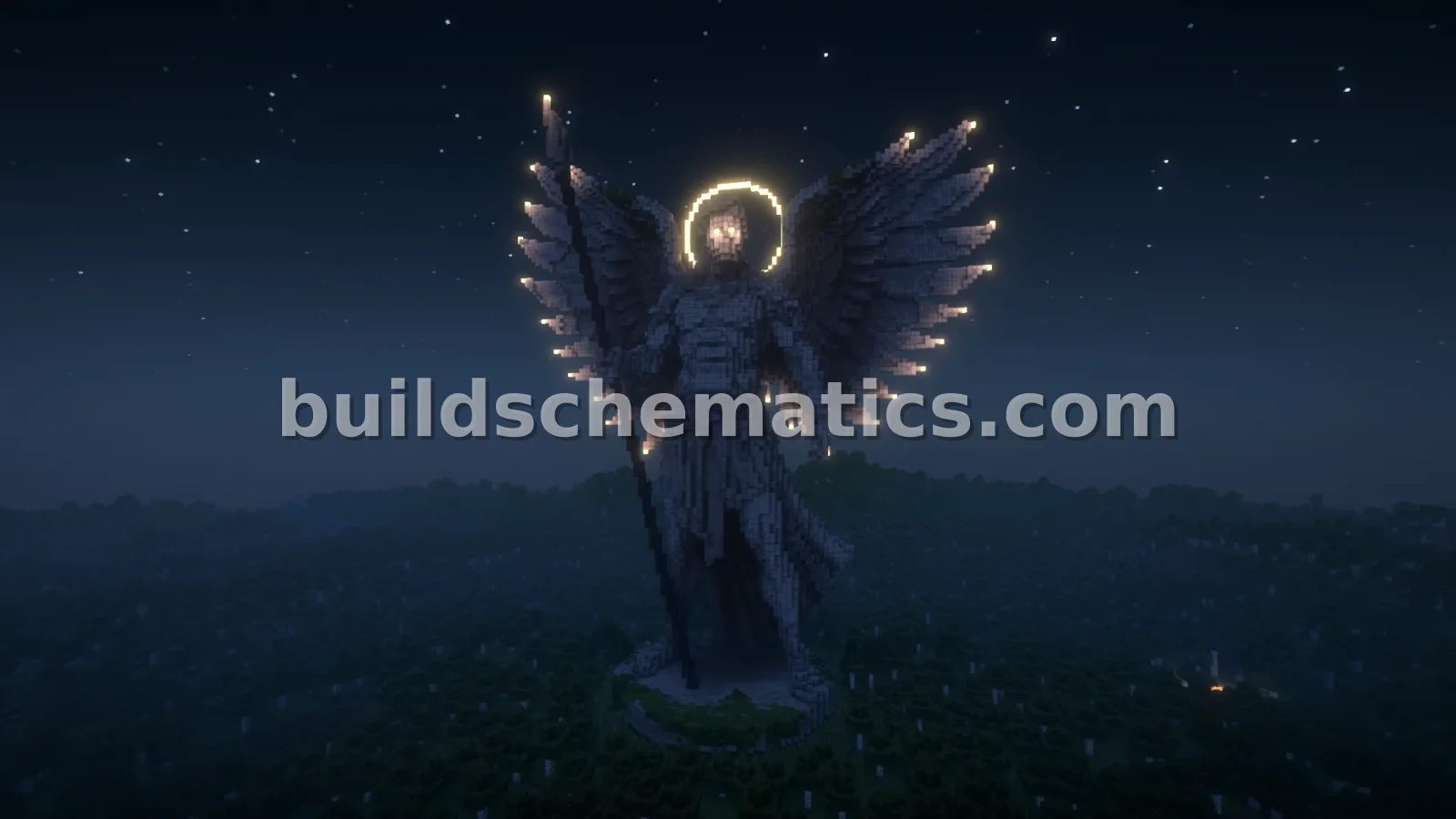 Heroic Angel Statue — view 2