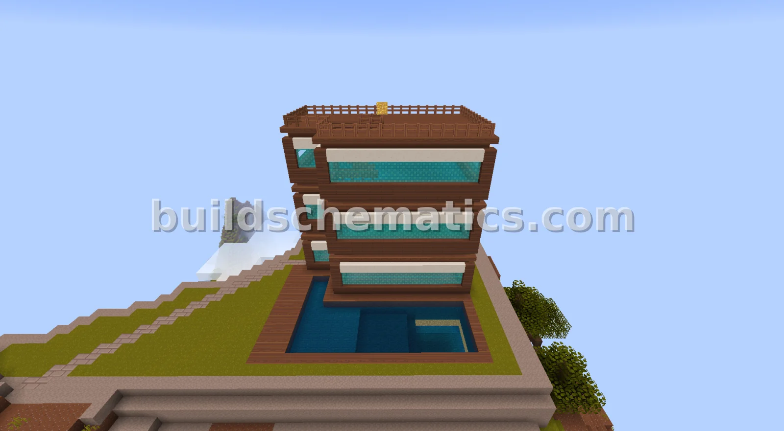 Modern 3-Story Wooden Home