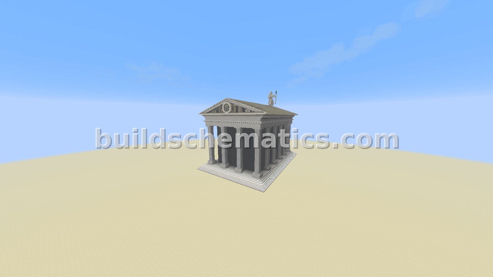 Greek Pantheon Statue Build — view 3