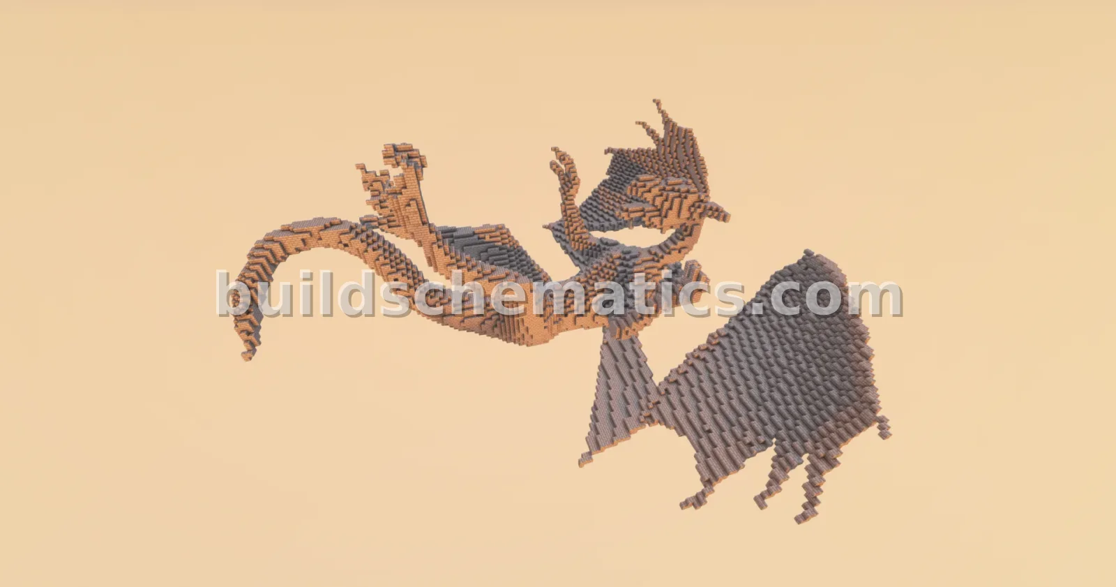 Small Fallen Dragon Statue Decoration — view 2