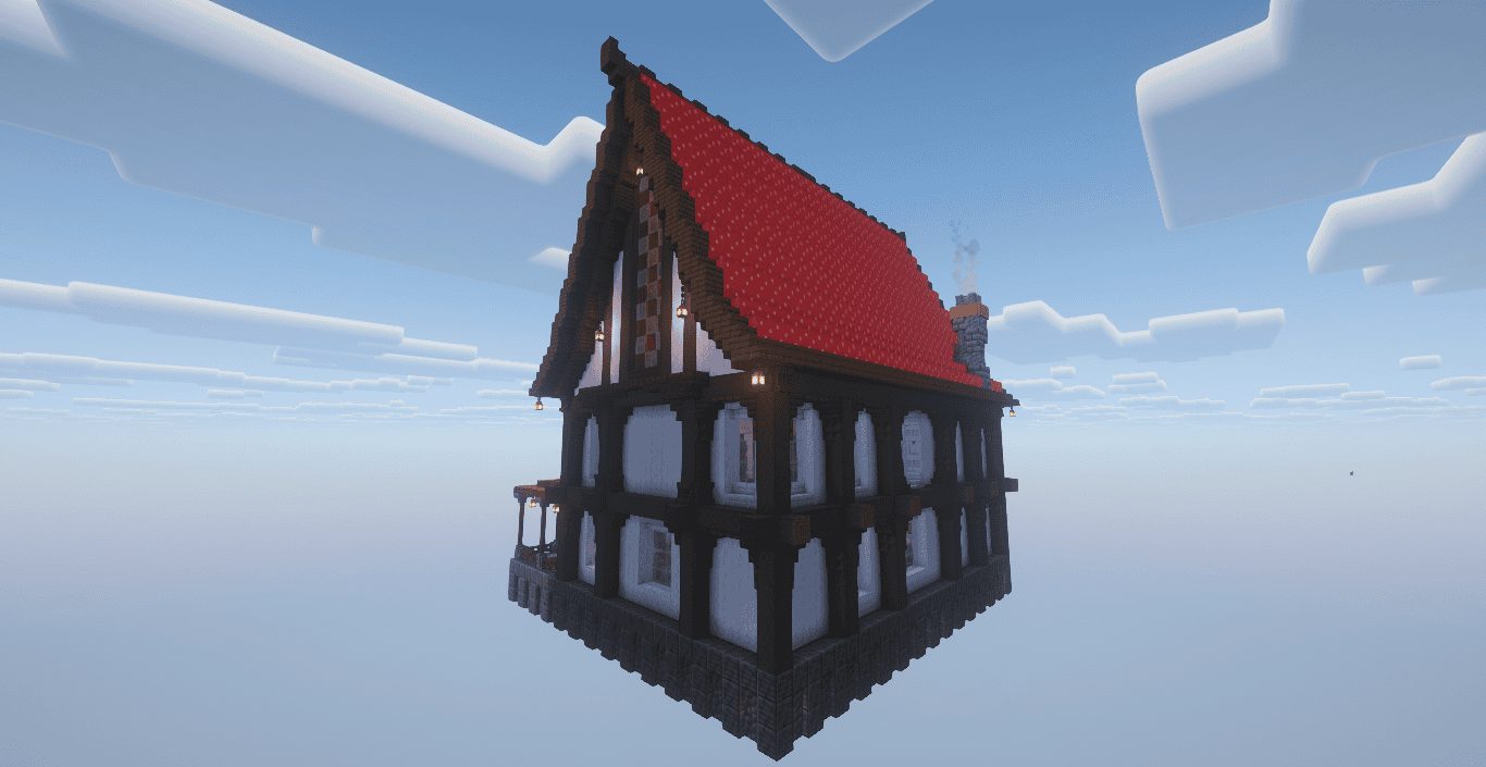 Mushroom House With Oak Accents — view 2