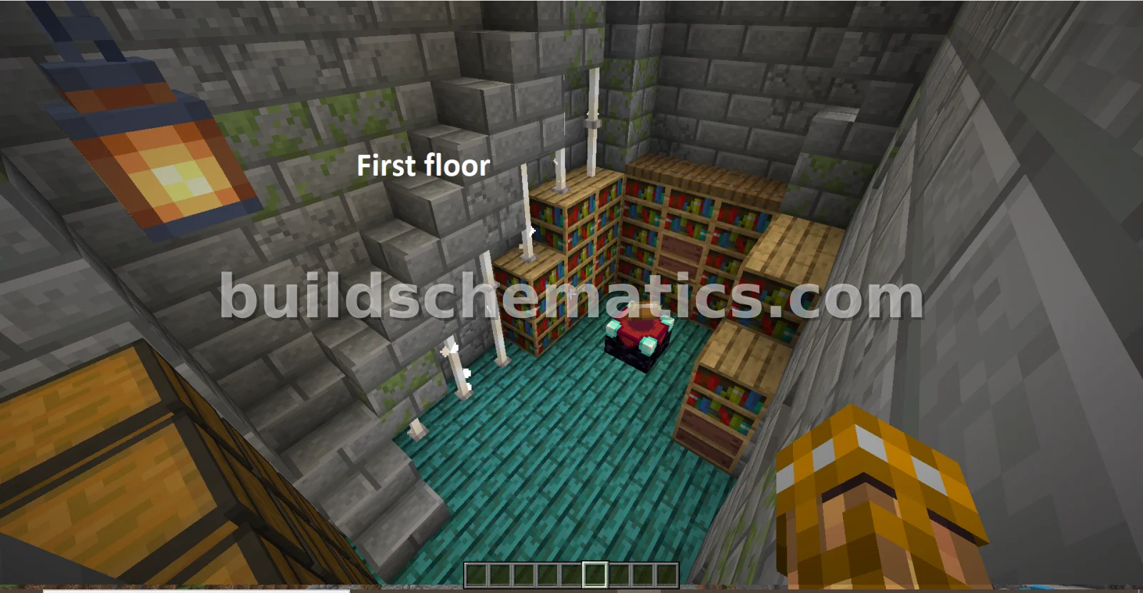 Fantasy Wizard Tower With Interior — view 2