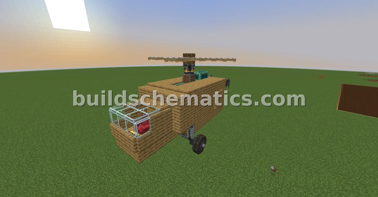 Create Aeronautics Helicopter - Oak & Glass — view 2