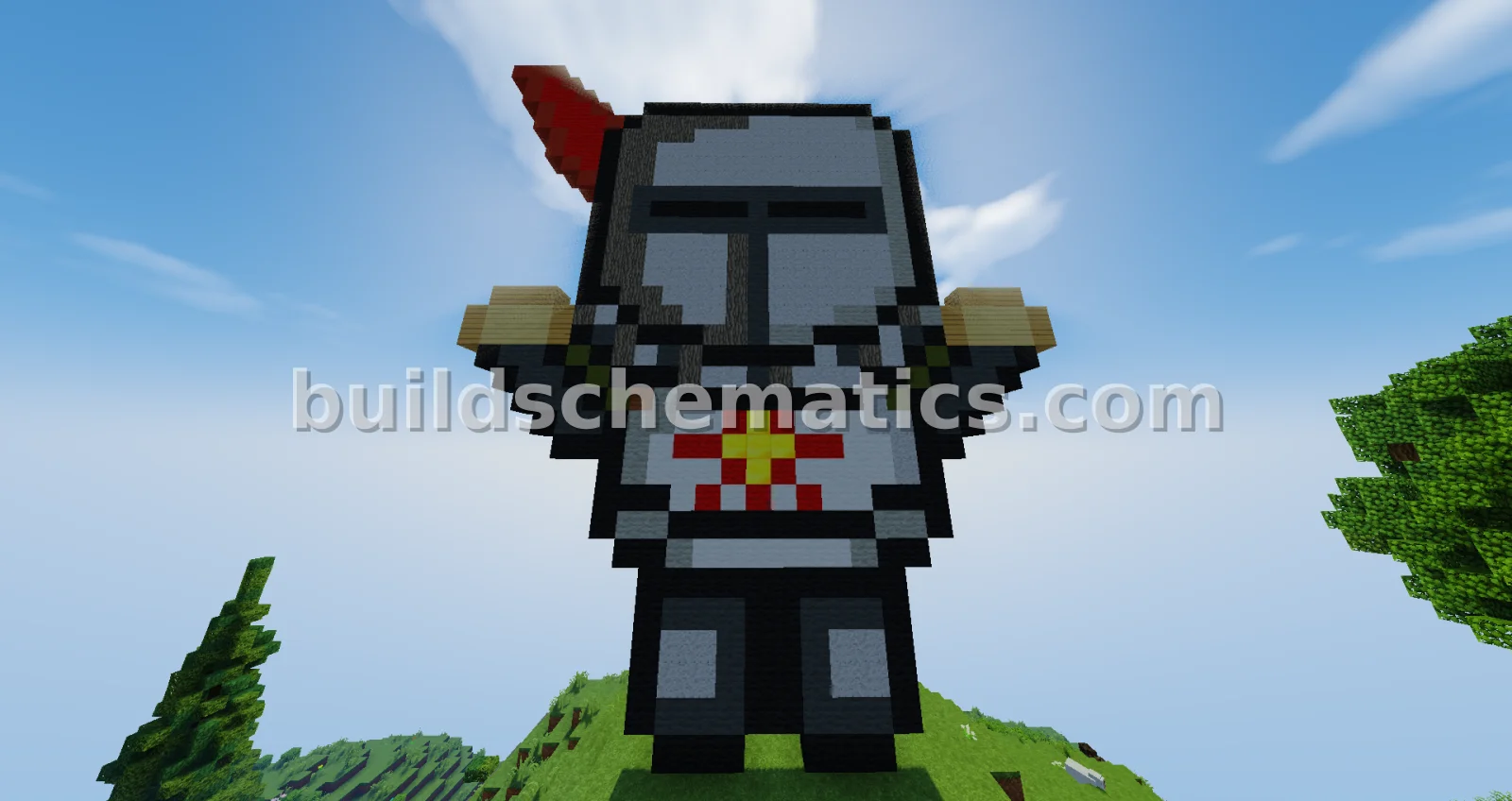 Solaire of Astora Pixel Art Build