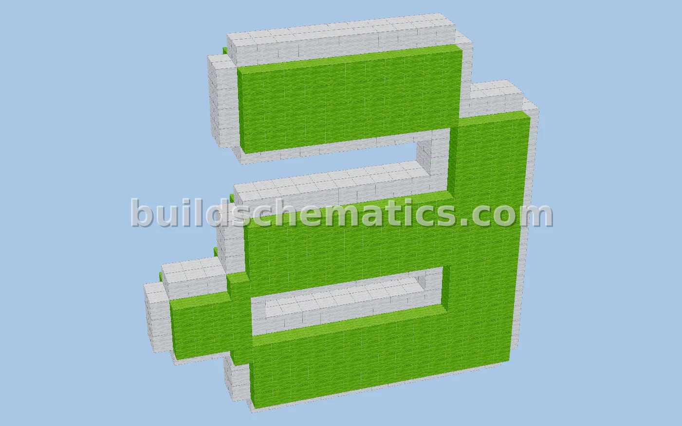 Minecraft Alphabet Statue