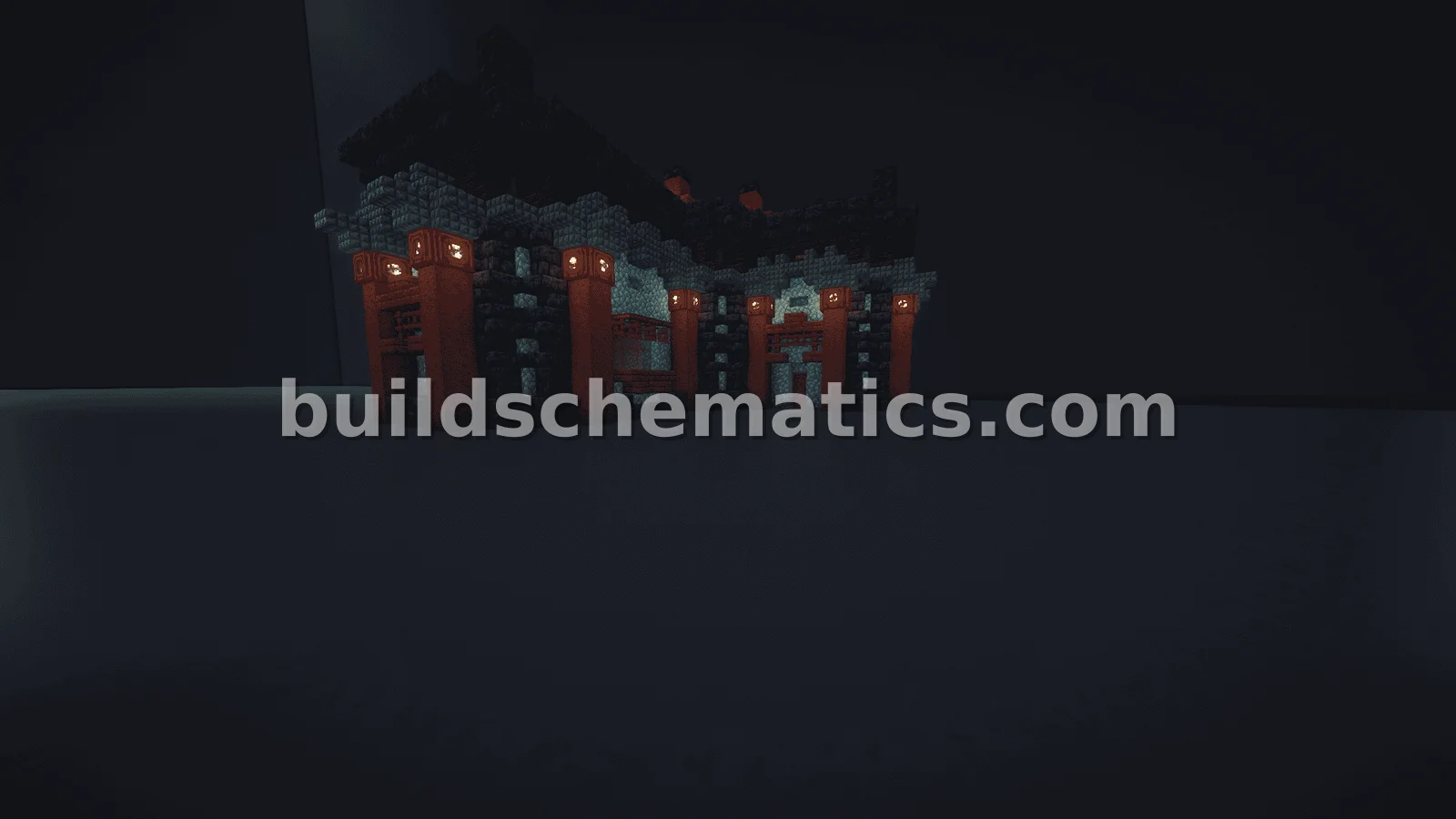 Oriental Style L Shaped House — view 2