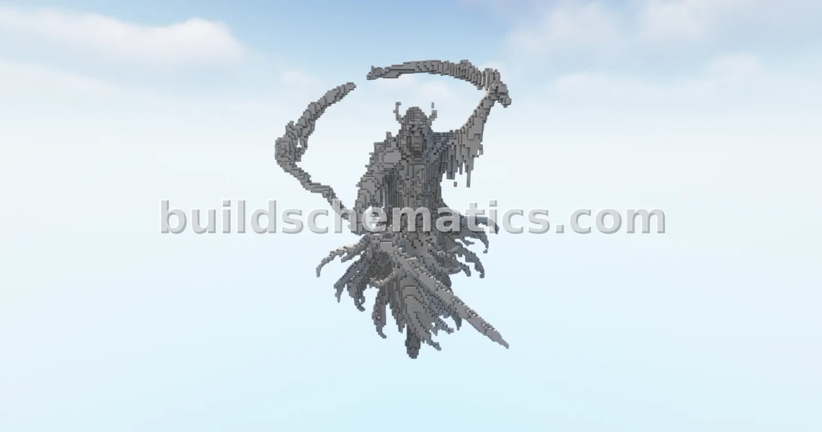 Reaper 25 Statue Minecraft Build — view 3
