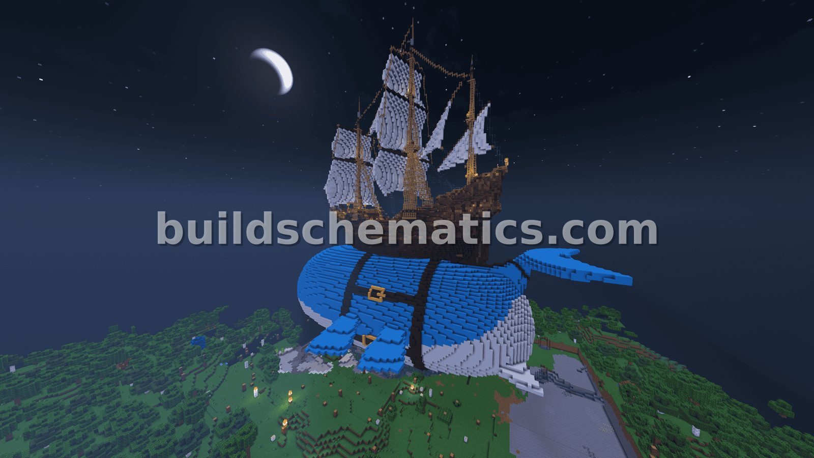 Giant Wailord Pirate Ship — view 2
