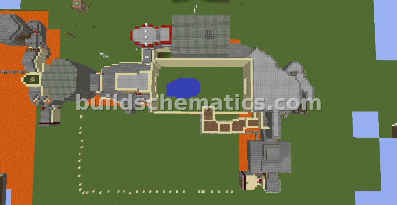 DOOM Hangar Level Minecraft Recreation — view 4