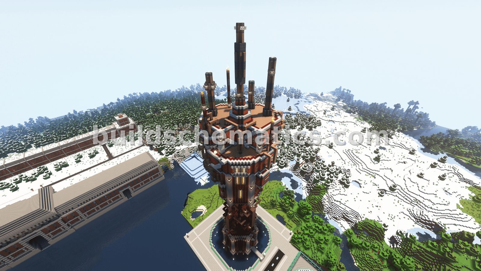 Steampunk Skyscraper Model 5 Tower — view 2