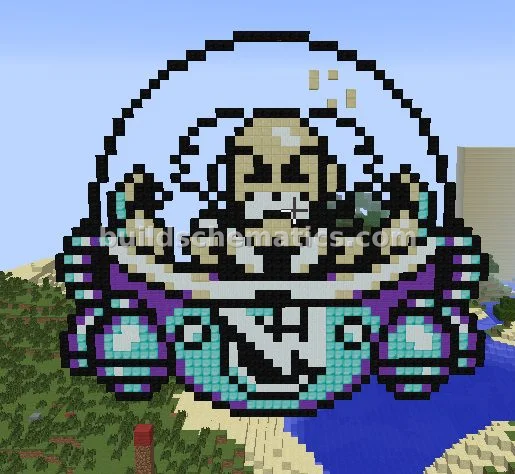 Mega Man Wily Capsule Pixel Art