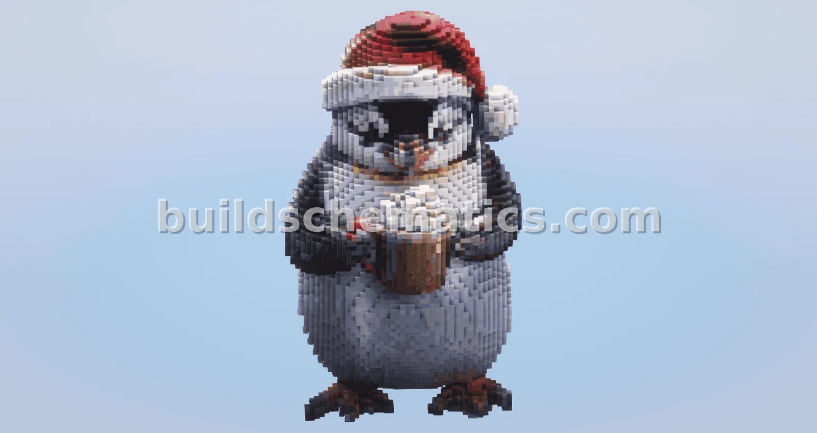 Christmas Penguin Statue