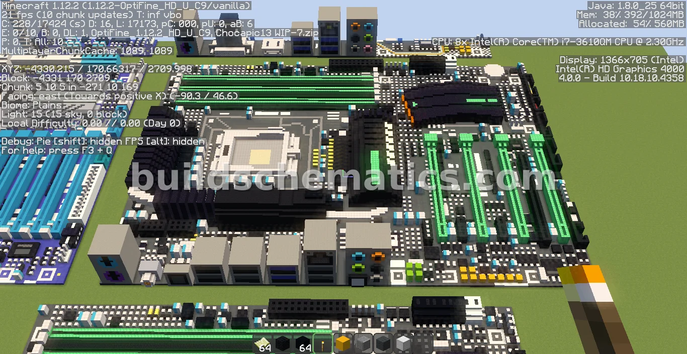 Gigabyte Intel X58 Motherboard Pixel Art — view 3