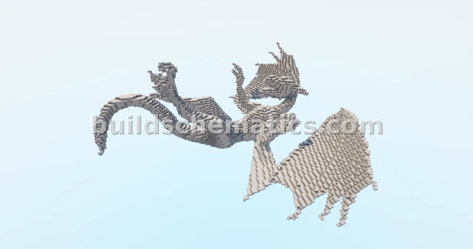 Small Fallen Dragon Statue Decoration
