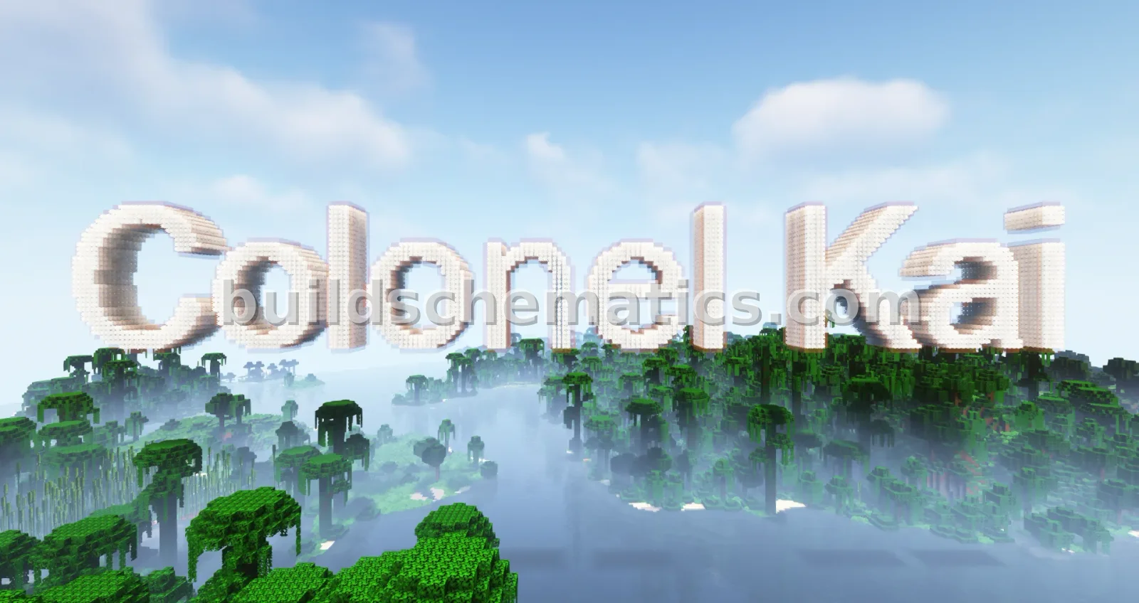 Colonel Kai Translated Nameplate in 3D Block Letters