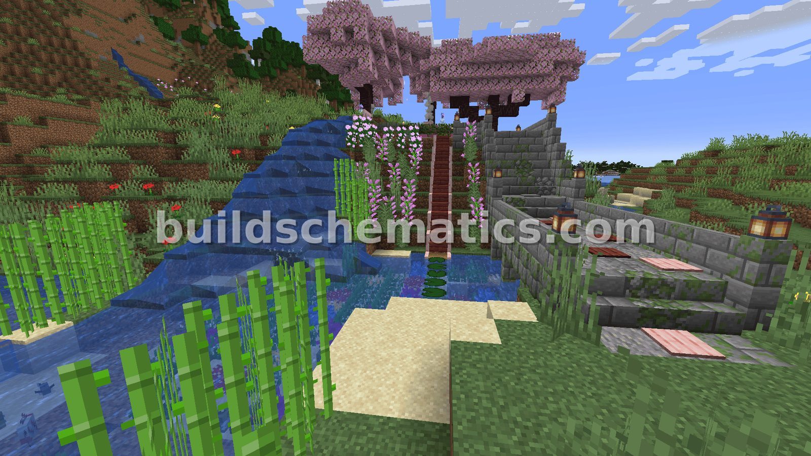 Peaceful Minecraft Garden Oasis Build — view 4