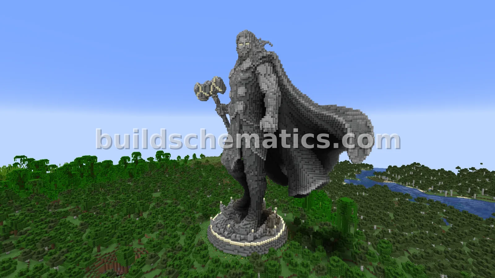 Thor God of Thunder Norse Statue - Large Build — view 5