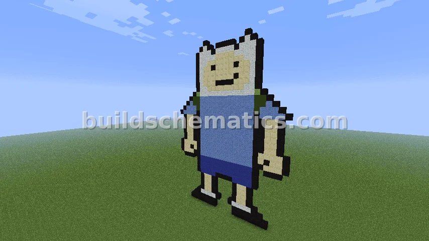 Finn the Human Pixel Art - Large Build — view 3