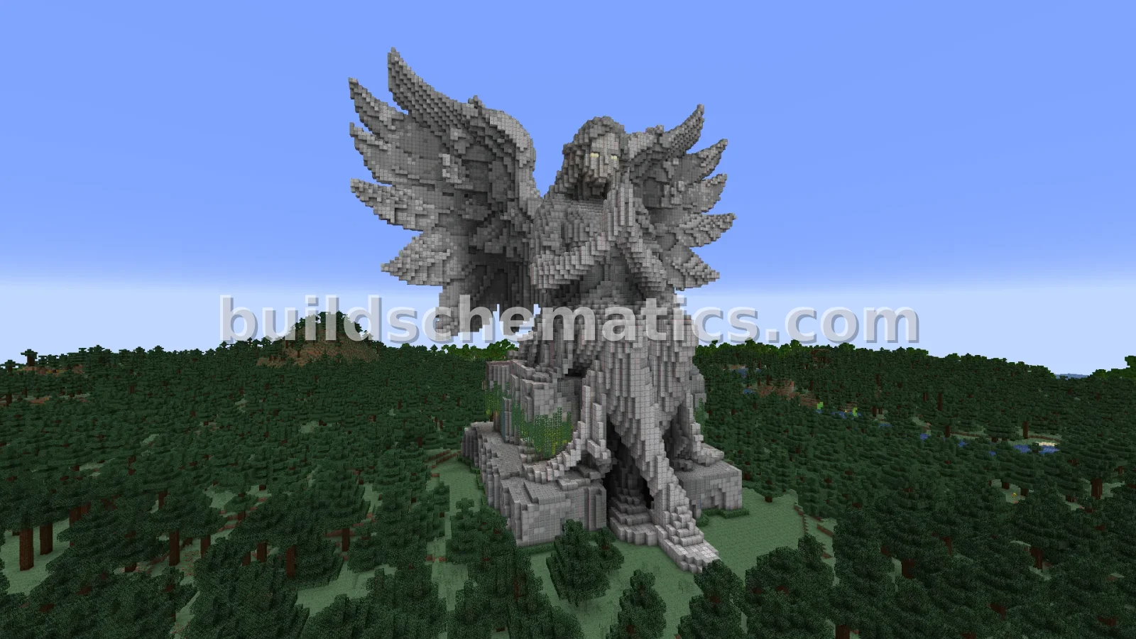 Large Majestic Angel Statue Build