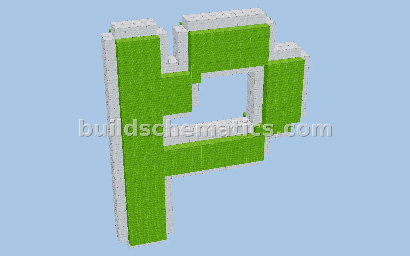 Minecraft Alphabet Statue Build