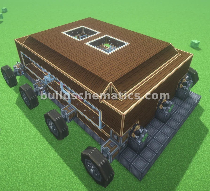 Eight Engine Car with Four Wheels