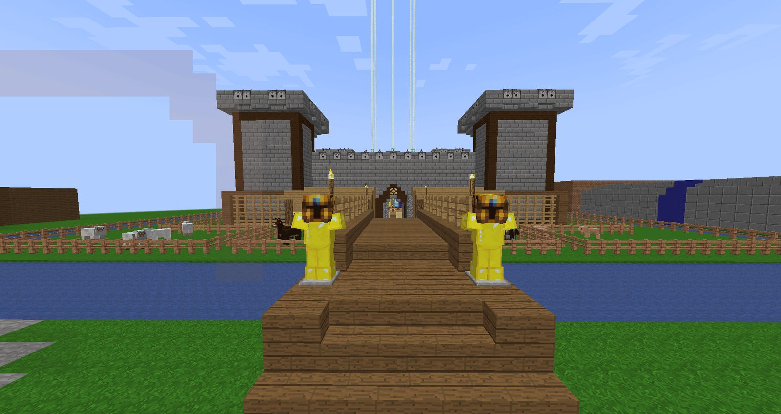 Royal Castle with Village Outskirts
