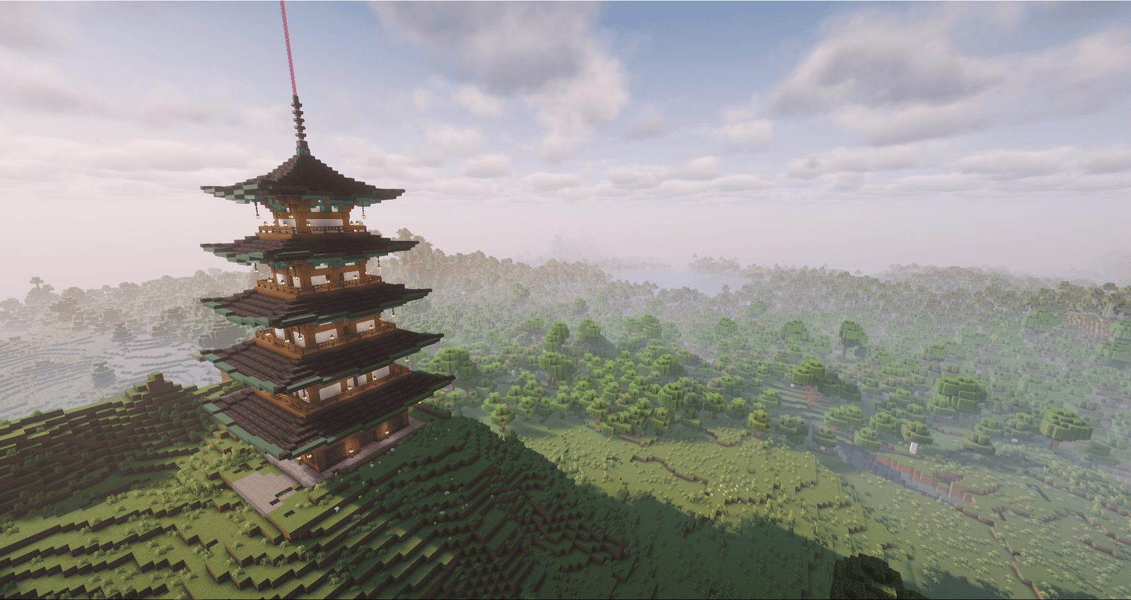 Japanese Style Temple Structure