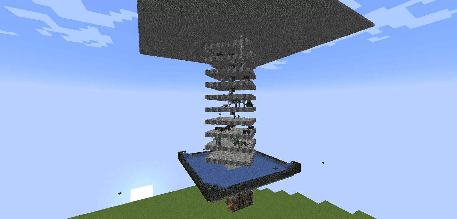 Automated Mob Farm with Item Sorter