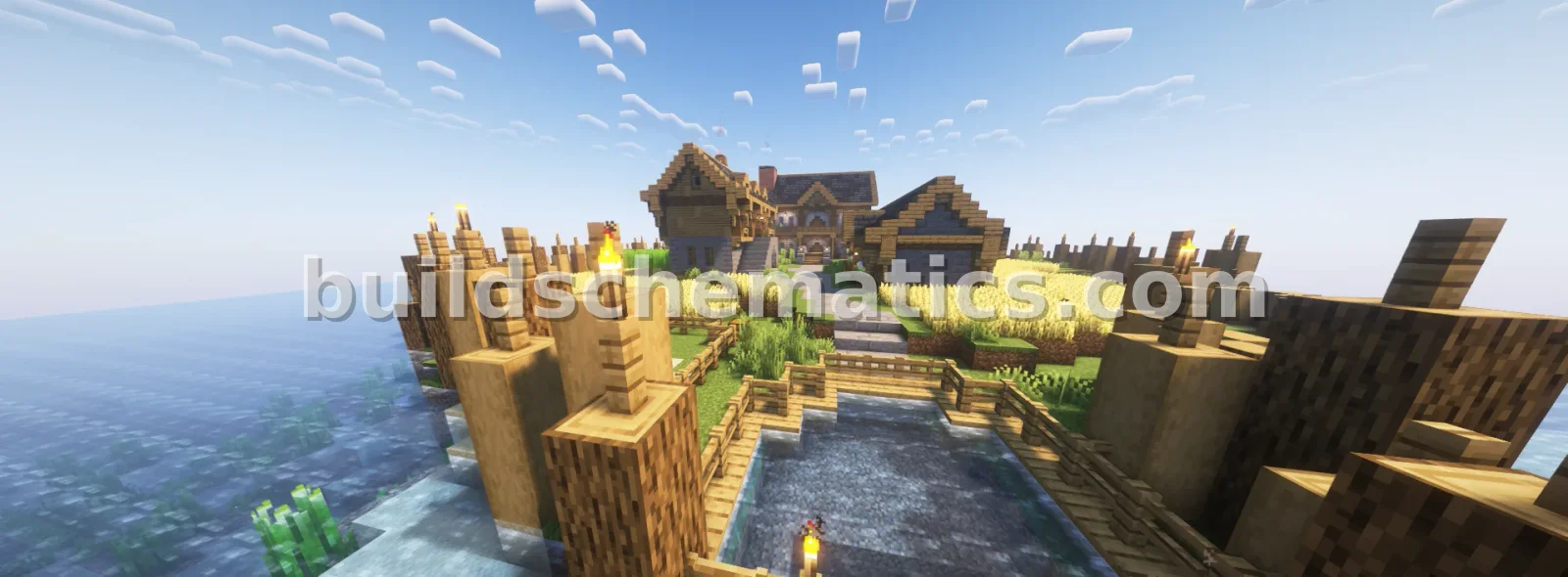 Medieval Starter Base Minecraft Schematic — view 4