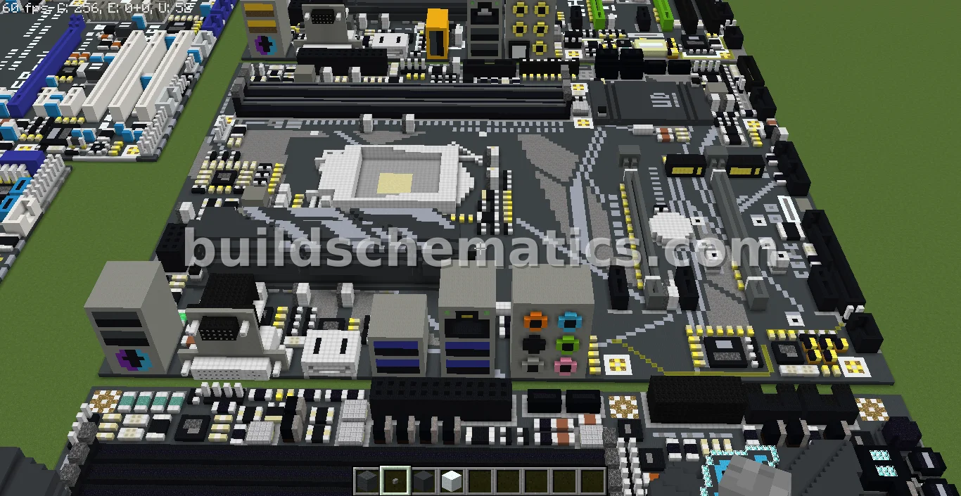 Motherboard Voxel Art — view 3