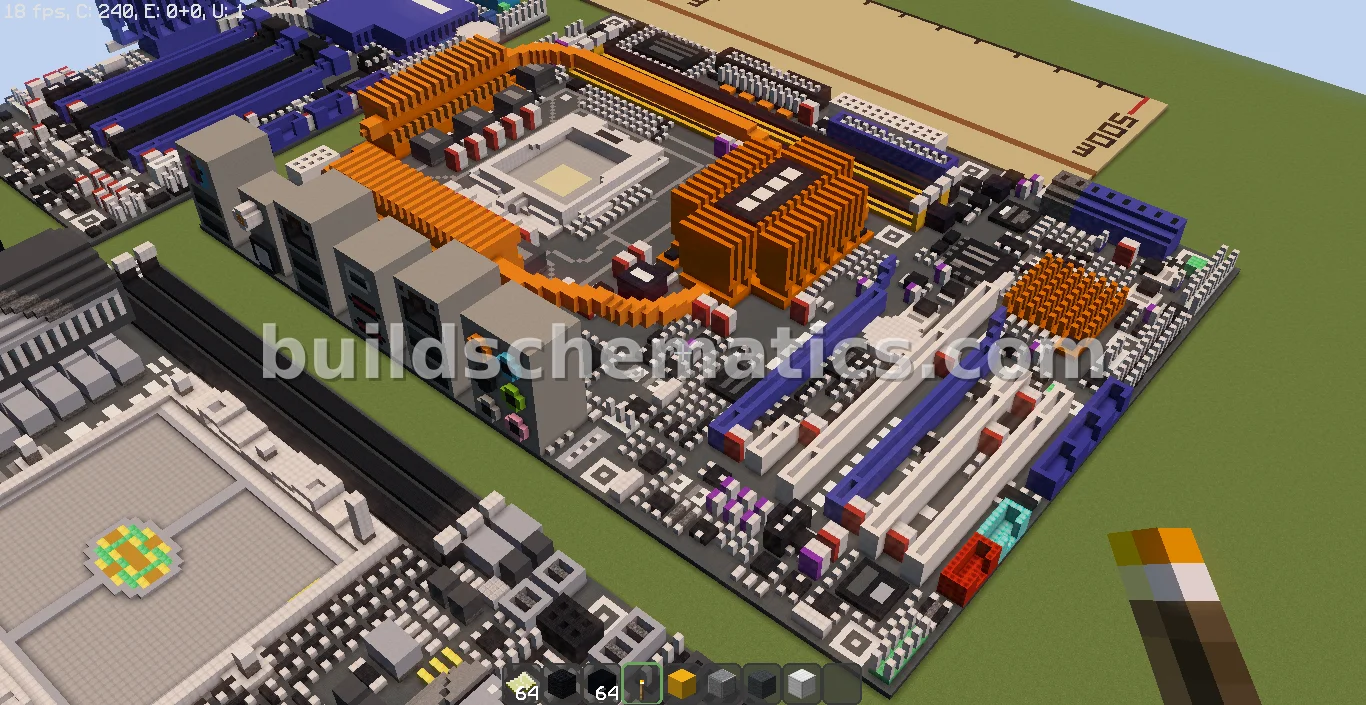 ASUS P5E-WS Motherboard Pixel Art